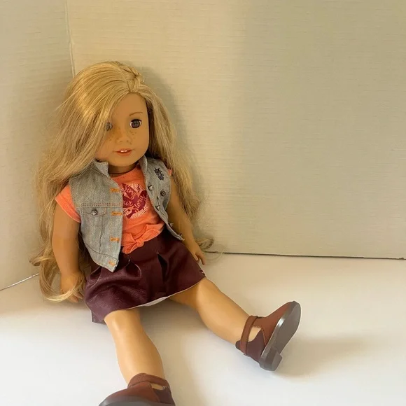 American Girl Doll with Blonde Hair and Colorful Outfit - Picture 2 of 11